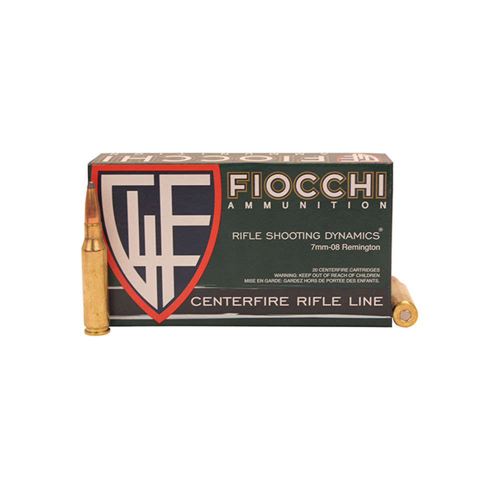 Ammunition Fiocchi Ammunition 4.50" AMMO RFL .7MM-08 REM 139 GR PSP 20RD/BX